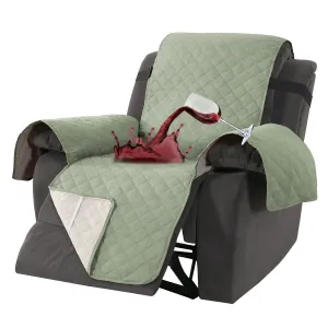 100% WATERPROOF NON SLIP RECLINER SLIPCOVERS SAGE GREEN