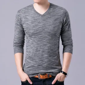 2020 Top Grade New Fashion Brand Sweater Mens Pullovers V Neck Slim