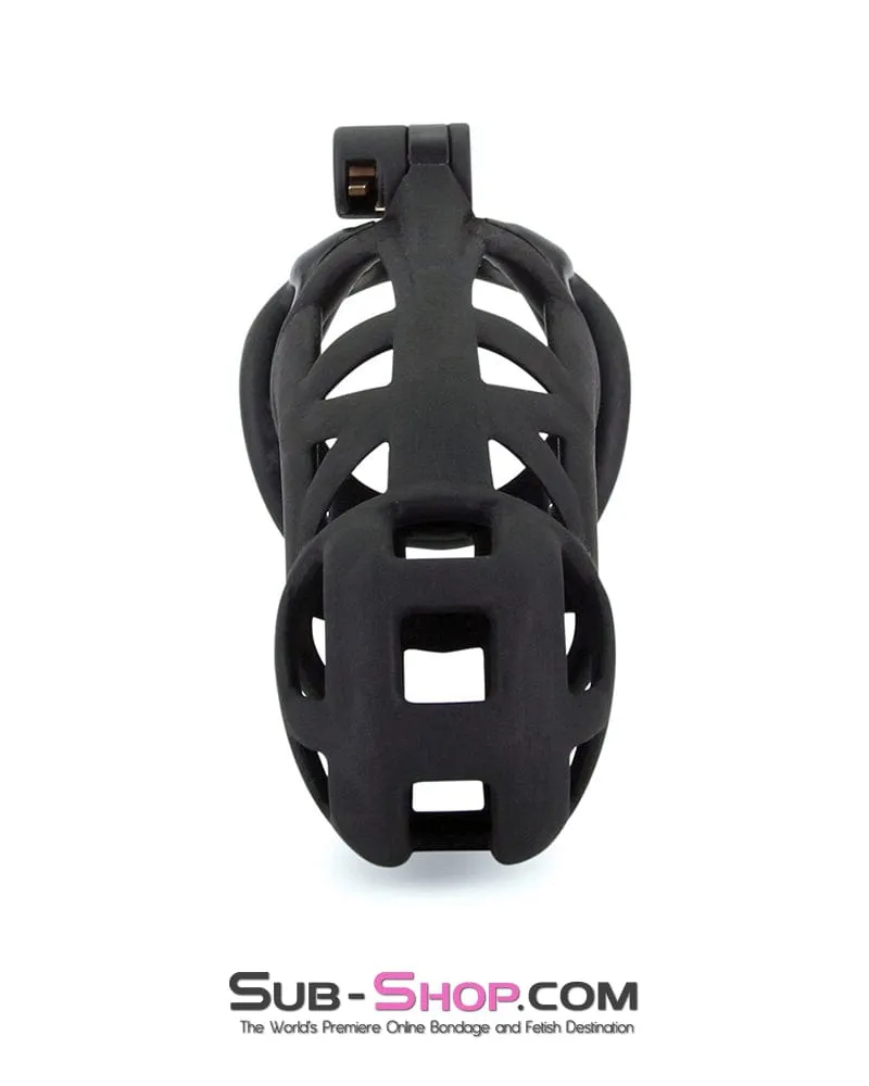 9343M      Chastity Games Locking Cock Cage, 2XL Length