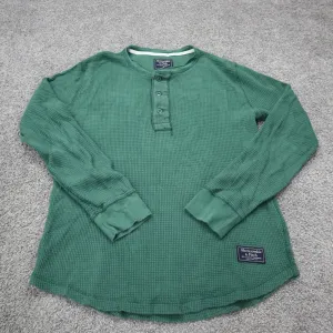 Abercrombie Mens Pullover Hanley Sweater Long Sleeves Crew Neck Green Size XS