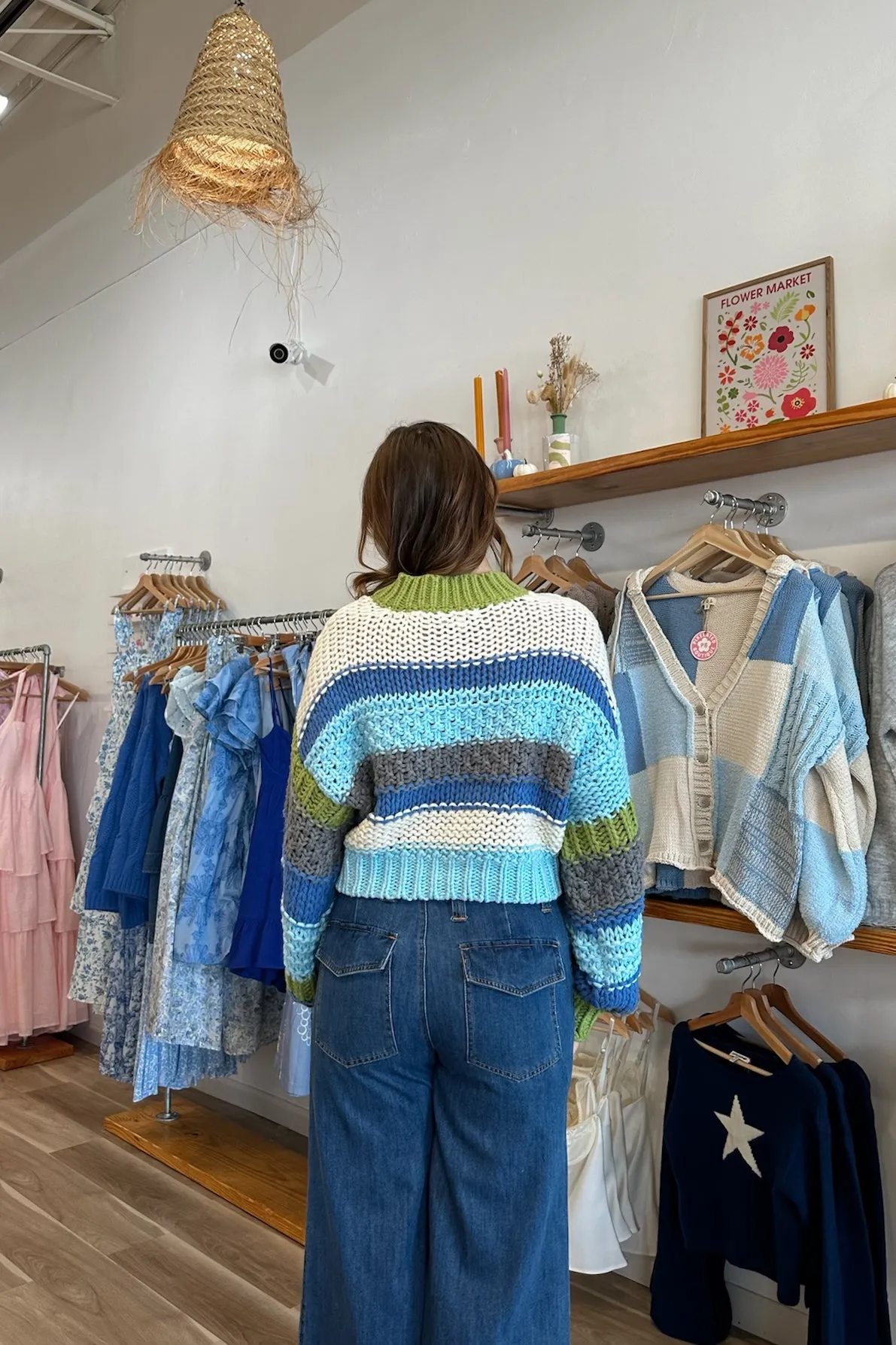 Abigail Striped Sweater in Blue