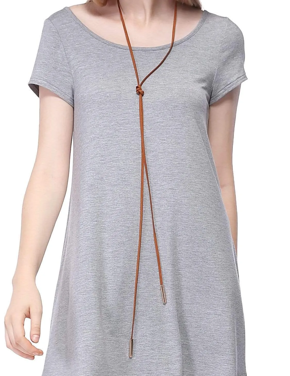 Alisa Pan Short Sleeve Casual T-Shirt Dress