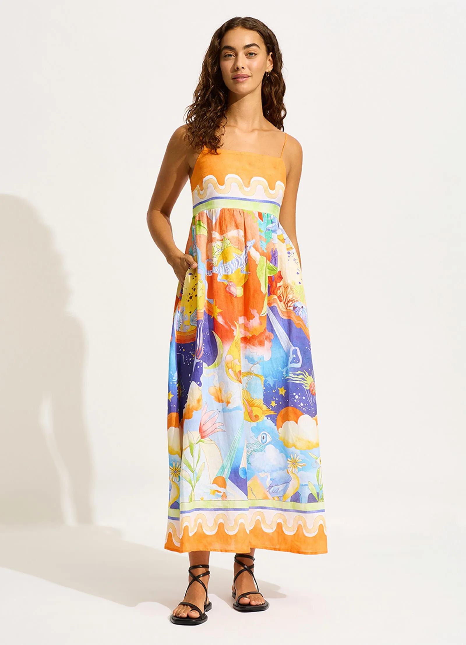 Aquarius Maxi Dress - Turquoise