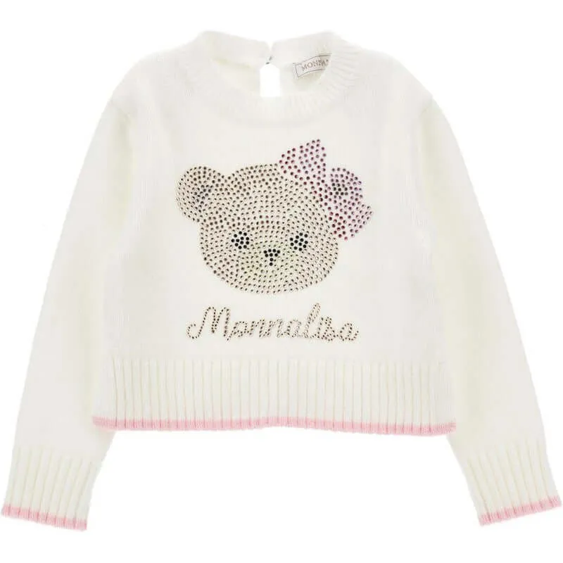 Baby Girls Cream Teddy Sweater