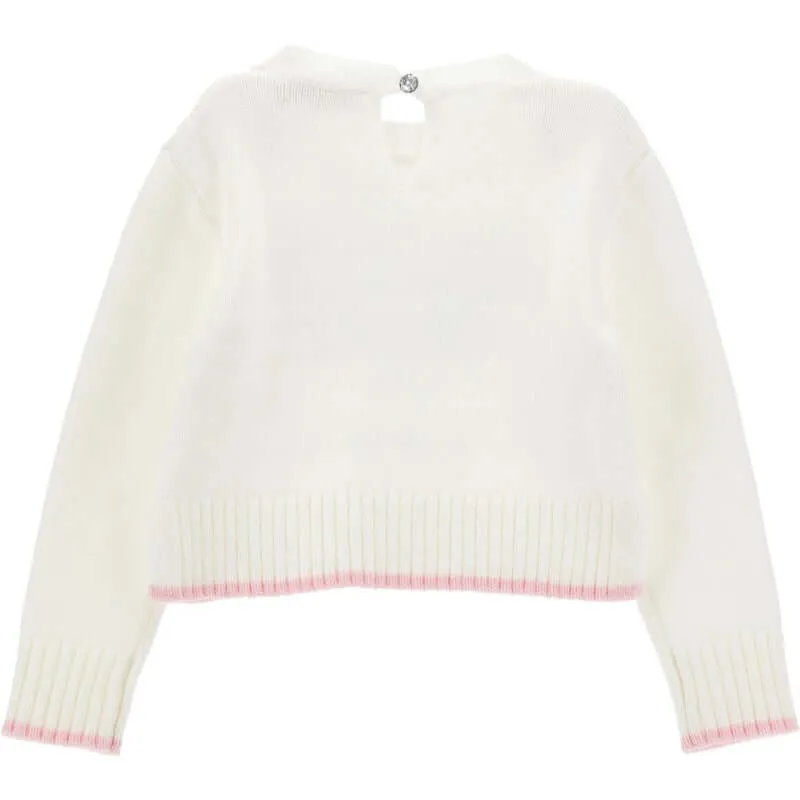 Baby Girls Cream Teddy Sweater