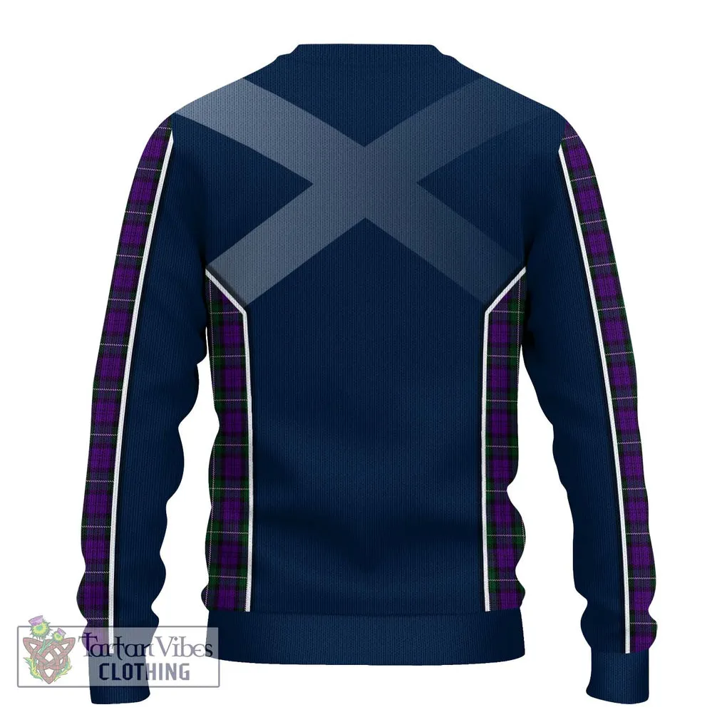 Baillie Highland Society Tartan Ugly Sweater with Family Crest and Lion Rampant Vibes Sport Style