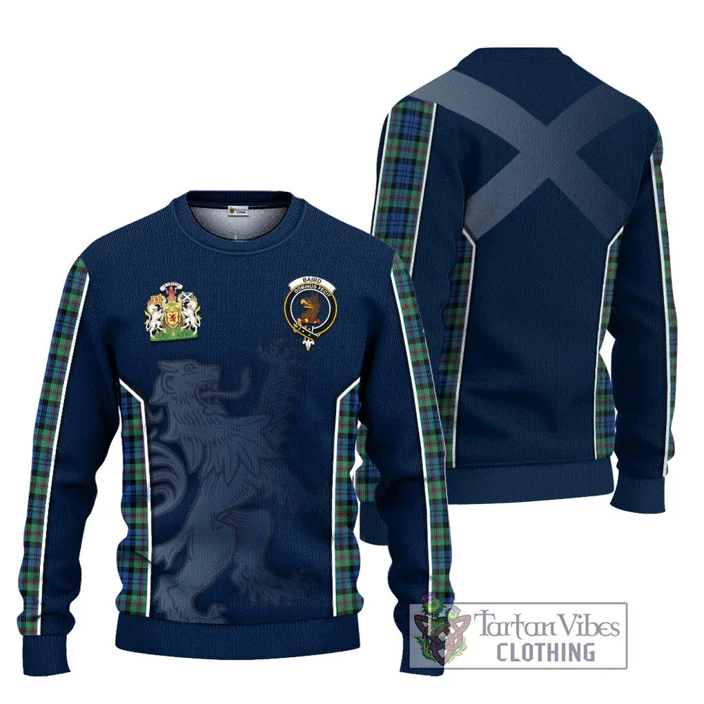 Baird Ancient Tartan Ugly Sweater with Family Crest and Lion Rampant Vibes Sport Style