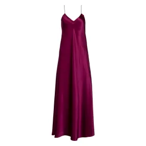 Berry Maxi Slip Dress