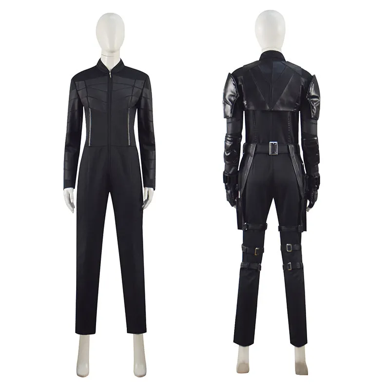 Black Widow Cosplay Yelena Belova Costume Black Vest Bodysuit Outfit Halloween Party Suit