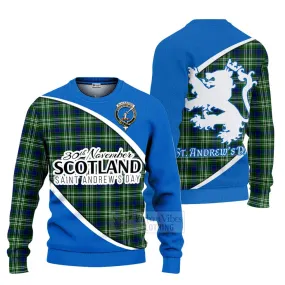 Blackadder Family Crest Tartan Ugly Sweater Celebrate Saint Andrew's Day in Style