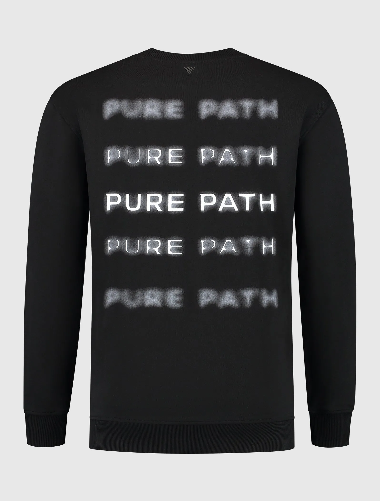 Blurred Wordmark Sweater | Black