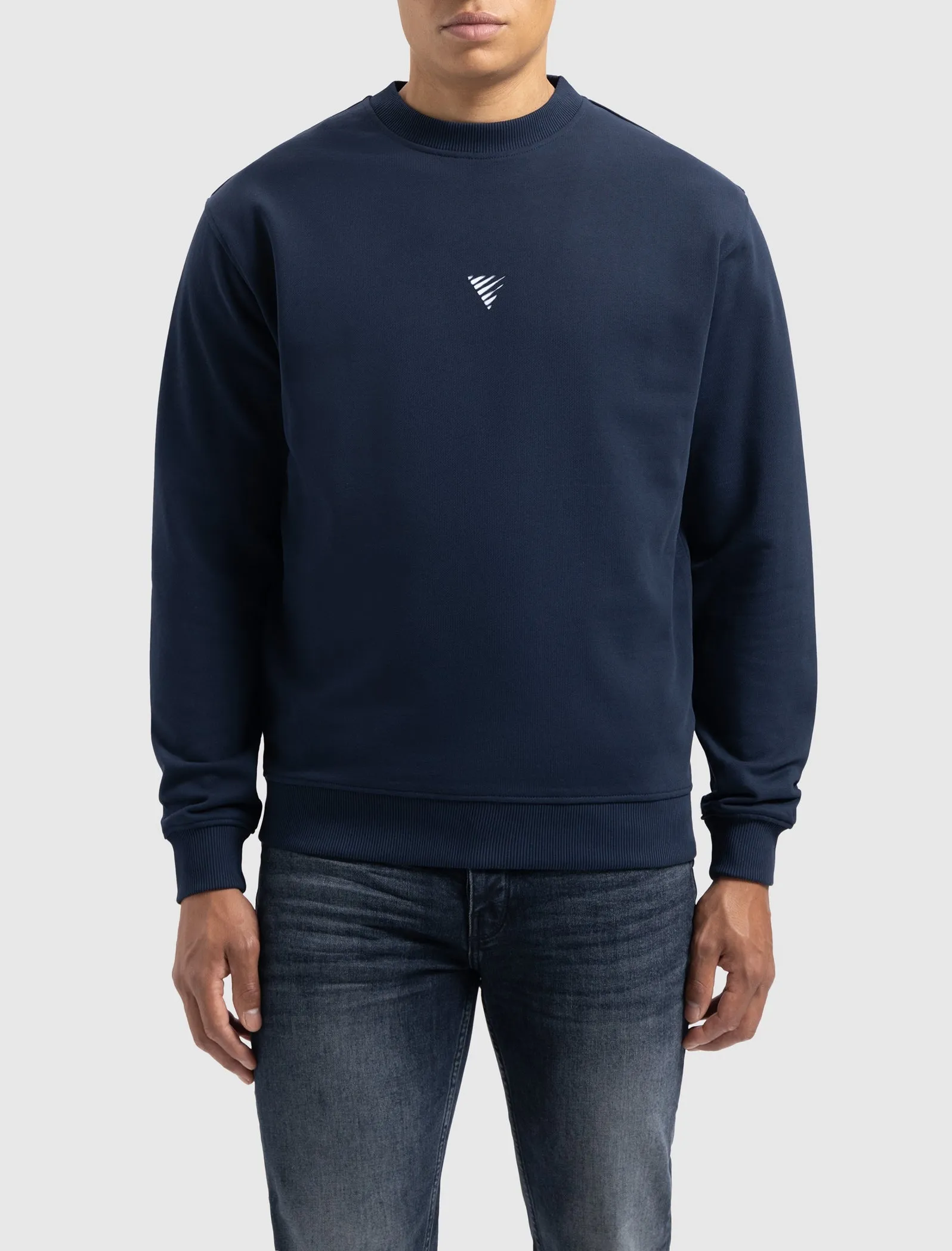 Blurred Wordmark Sweater | Navy