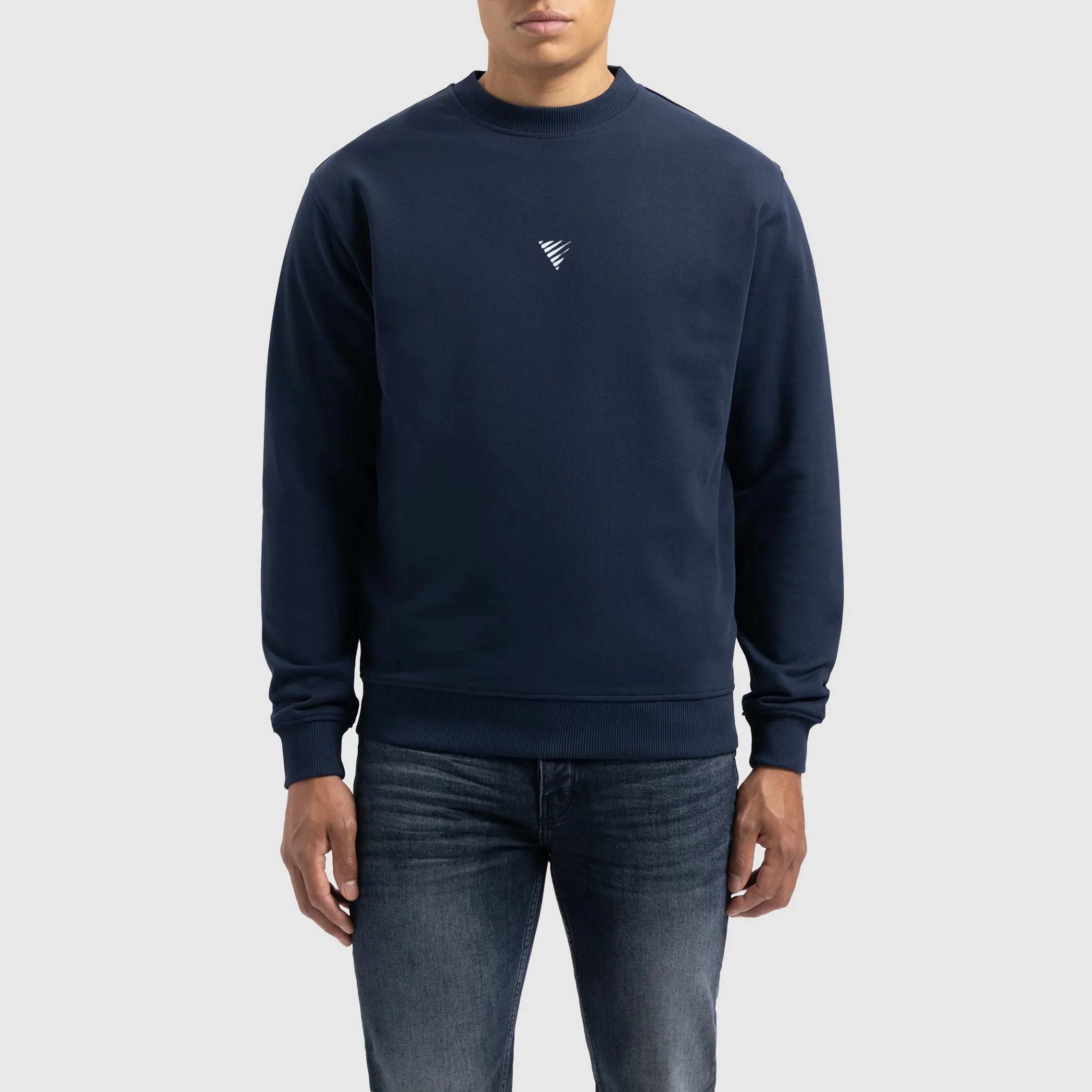 Blurred Wordmark Sweater | Navy