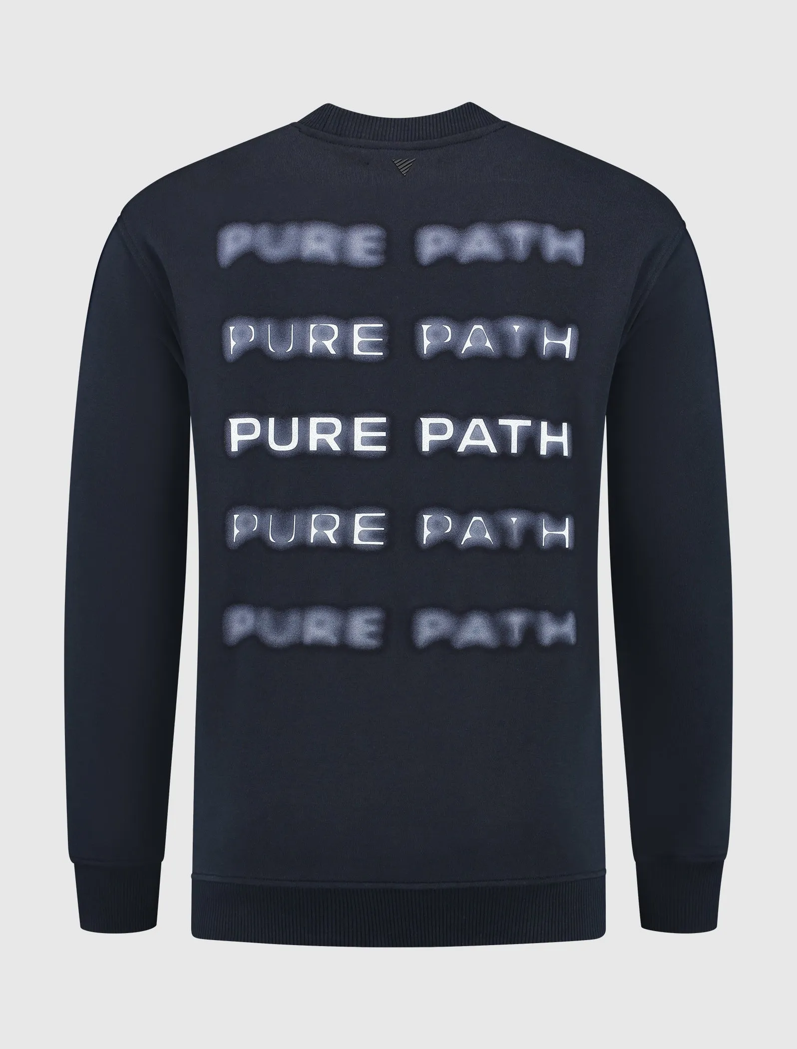 Blurred Wordmark Sweater | Navy