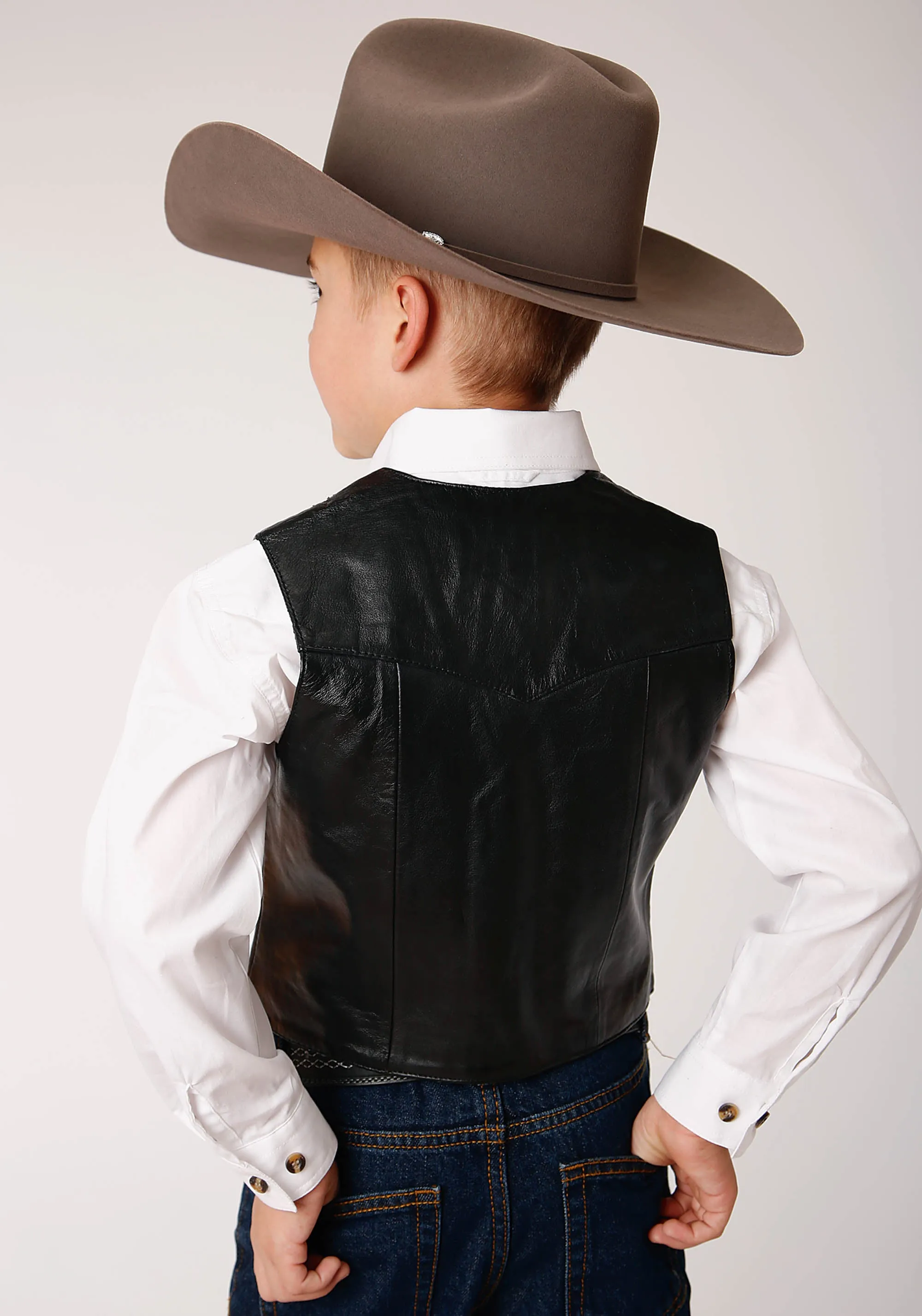 Boy's Roper Lamb Skin Vest