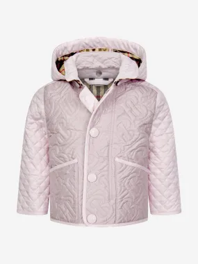 Burberry Baby Girls Quilted Monogram Hooded Jacket