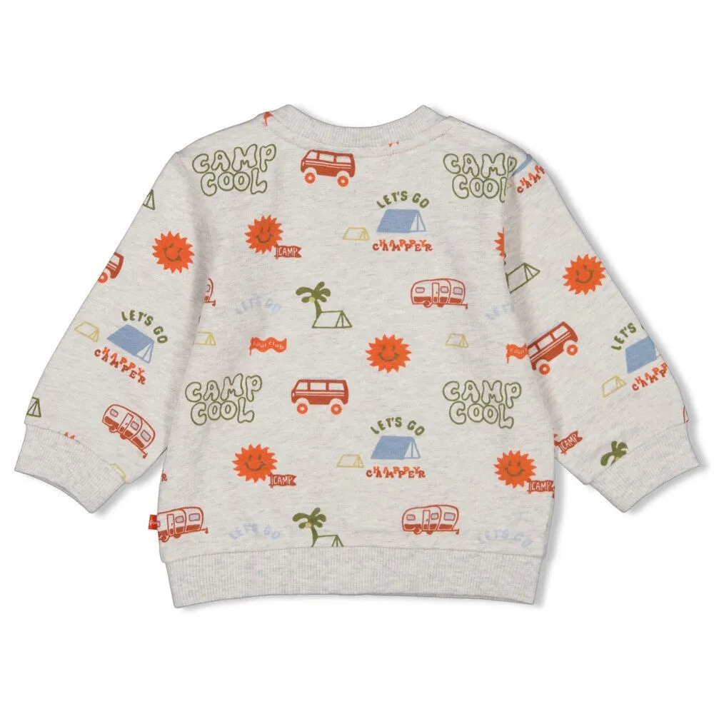 CAMP COOL Allover Print French Terry Sweat Top