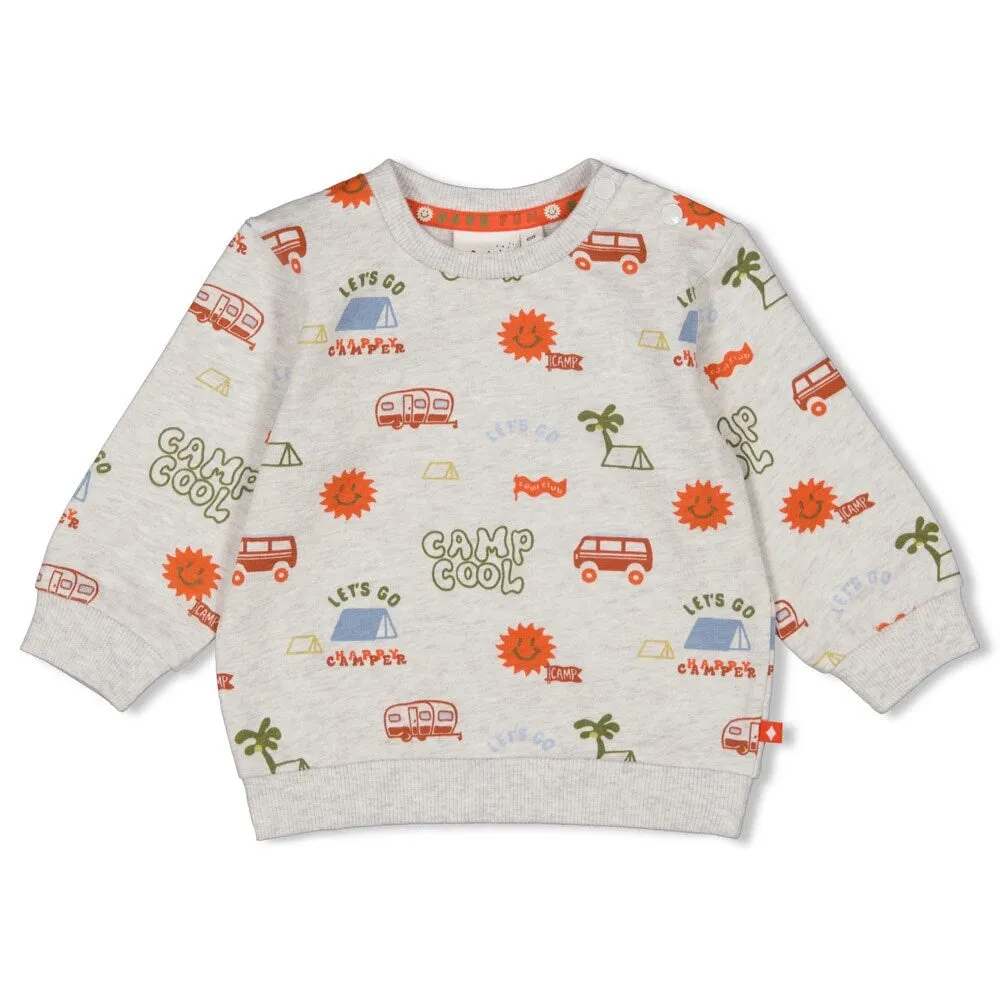 CAMP COOL Allover Print French Terry Sweat Top