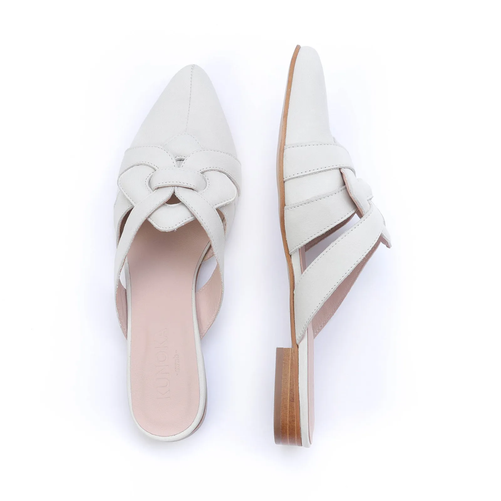 CELESTE slip-on mule - off white