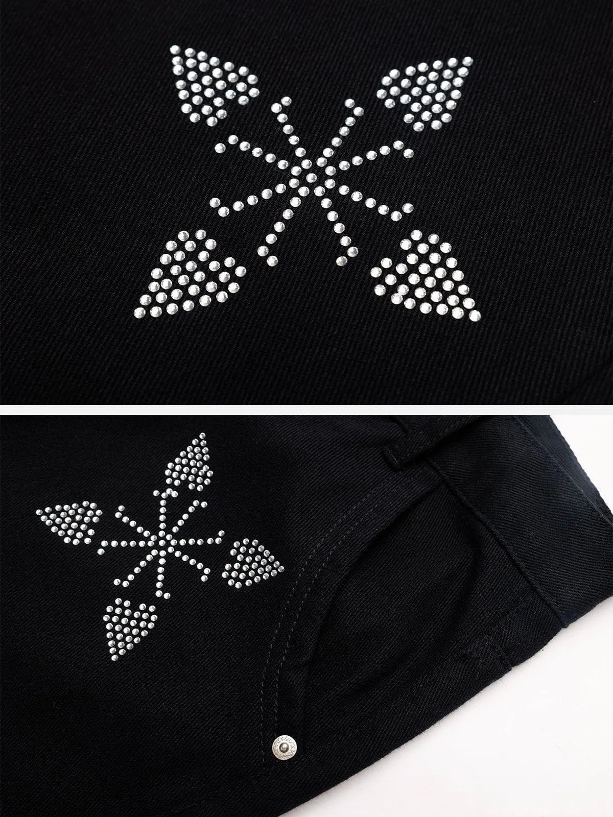 City Of Love Hotfix Rhinestones Jeans