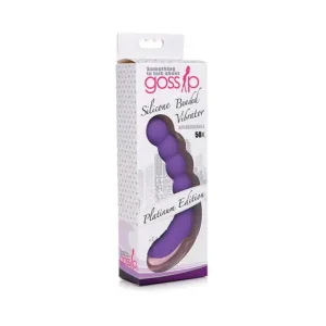 Curve Novelties Gossip Silicone Beaded Vibrator 50x- Violet