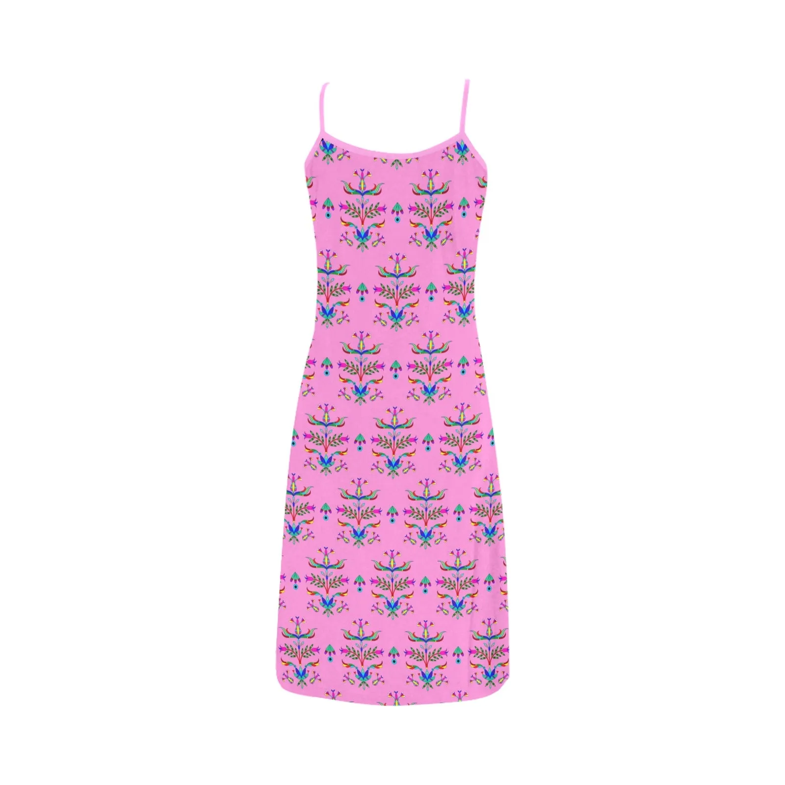 Dakota Damask Cheyenne Pink Alcestis Slip Dress