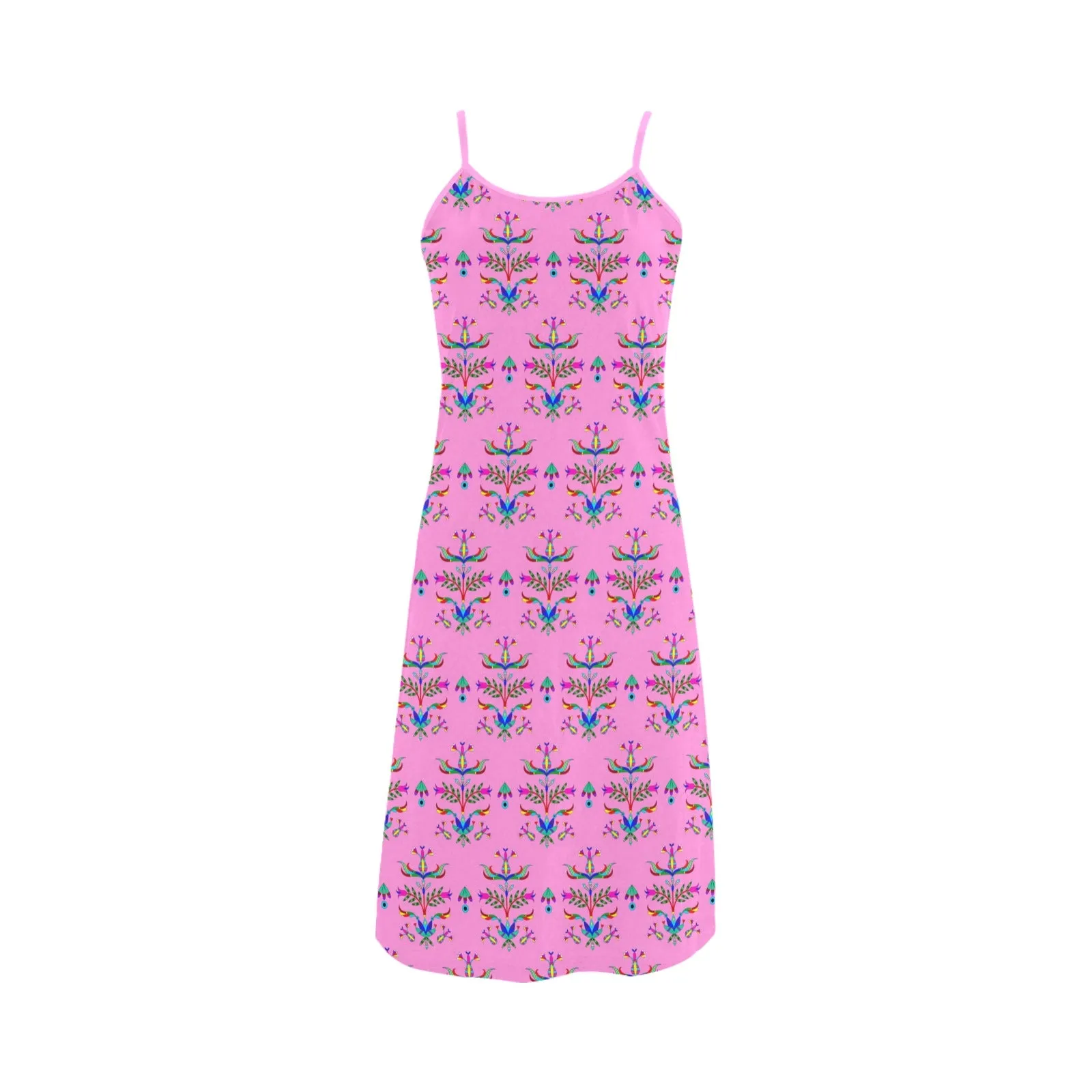 Dakota Damask Cheyenne Pink Alcestis Slip Dress