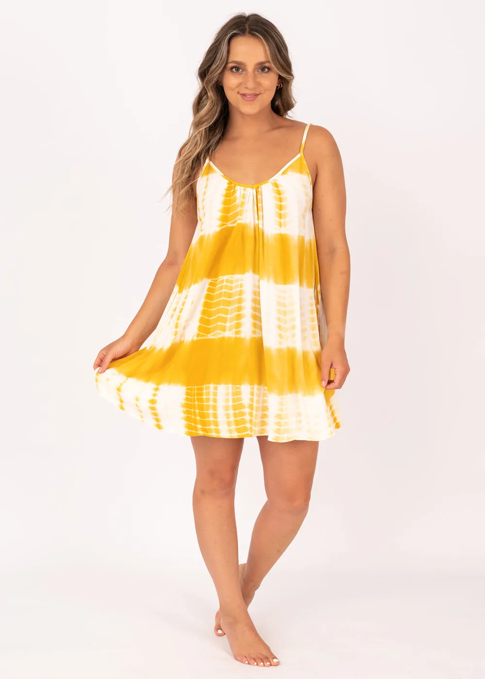 Desert Island Dress in Ochre