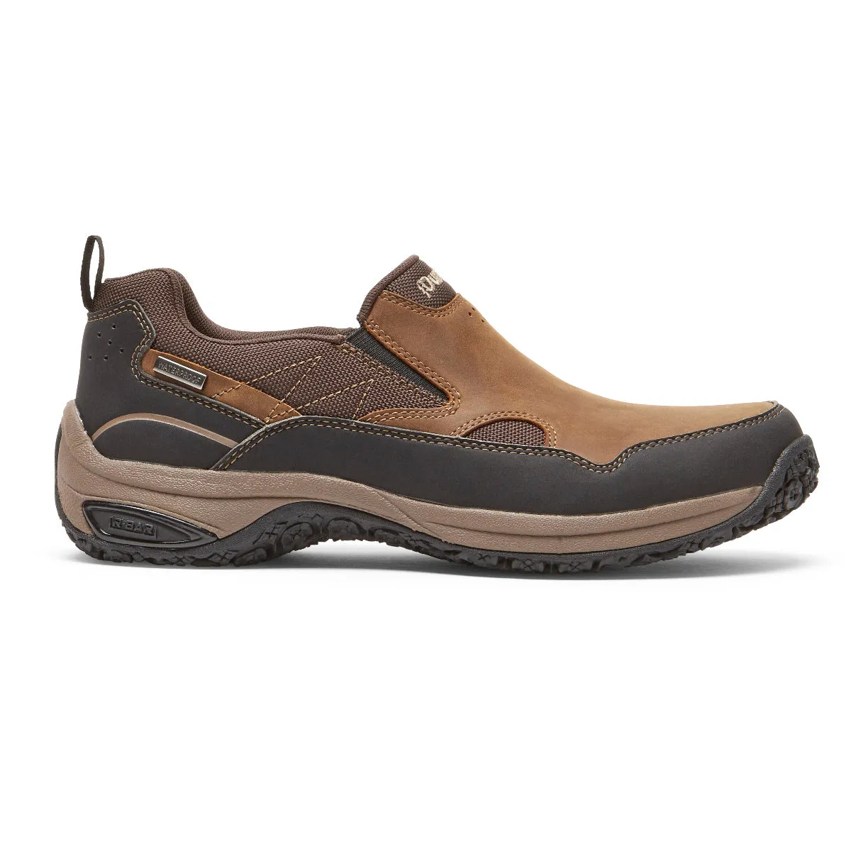 'Dunham' Men's Cloud Plus WP Slip On - Brown Leather