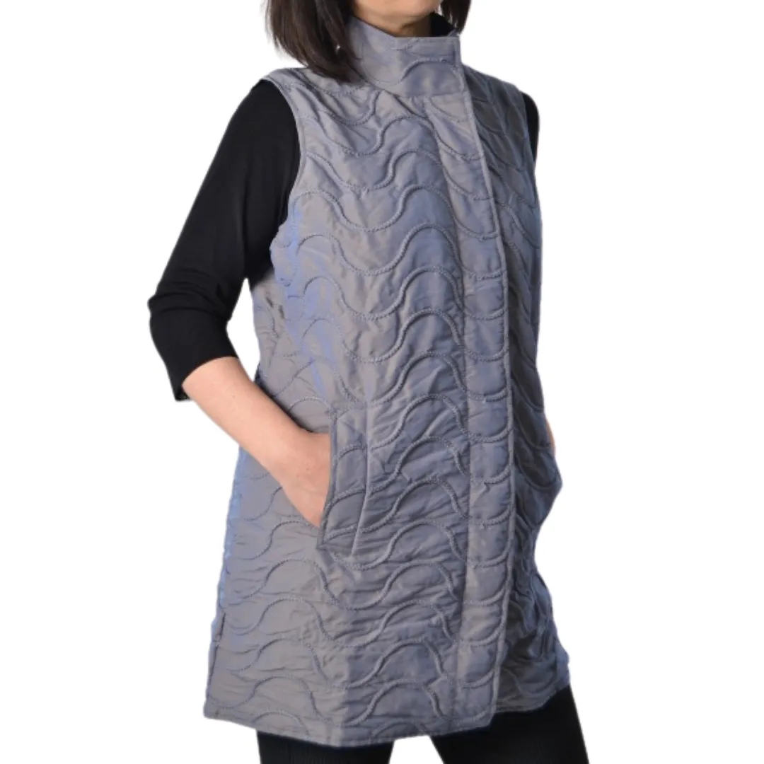 Elongated Vest Mycra Pac Vest - Gunmetal