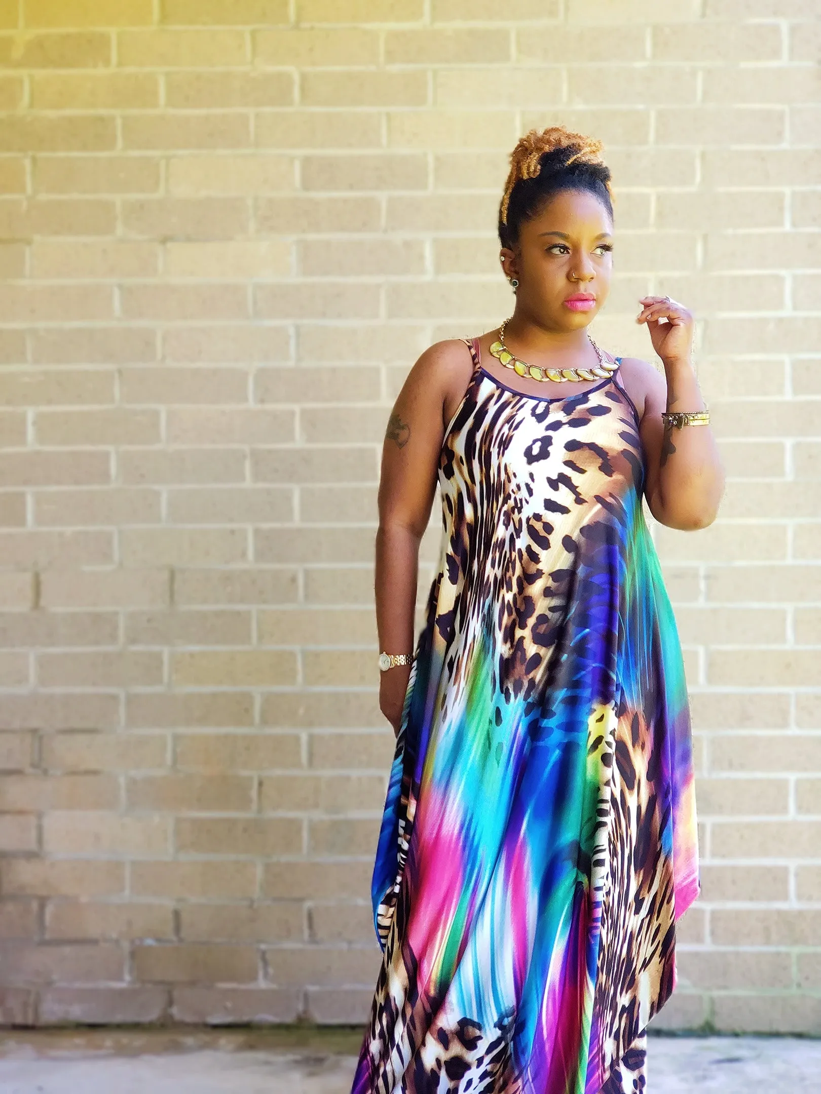 EMPRESS - Abstract Maxi Dress