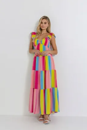 Endless Rose - Ombre Stripe Maxi Dress