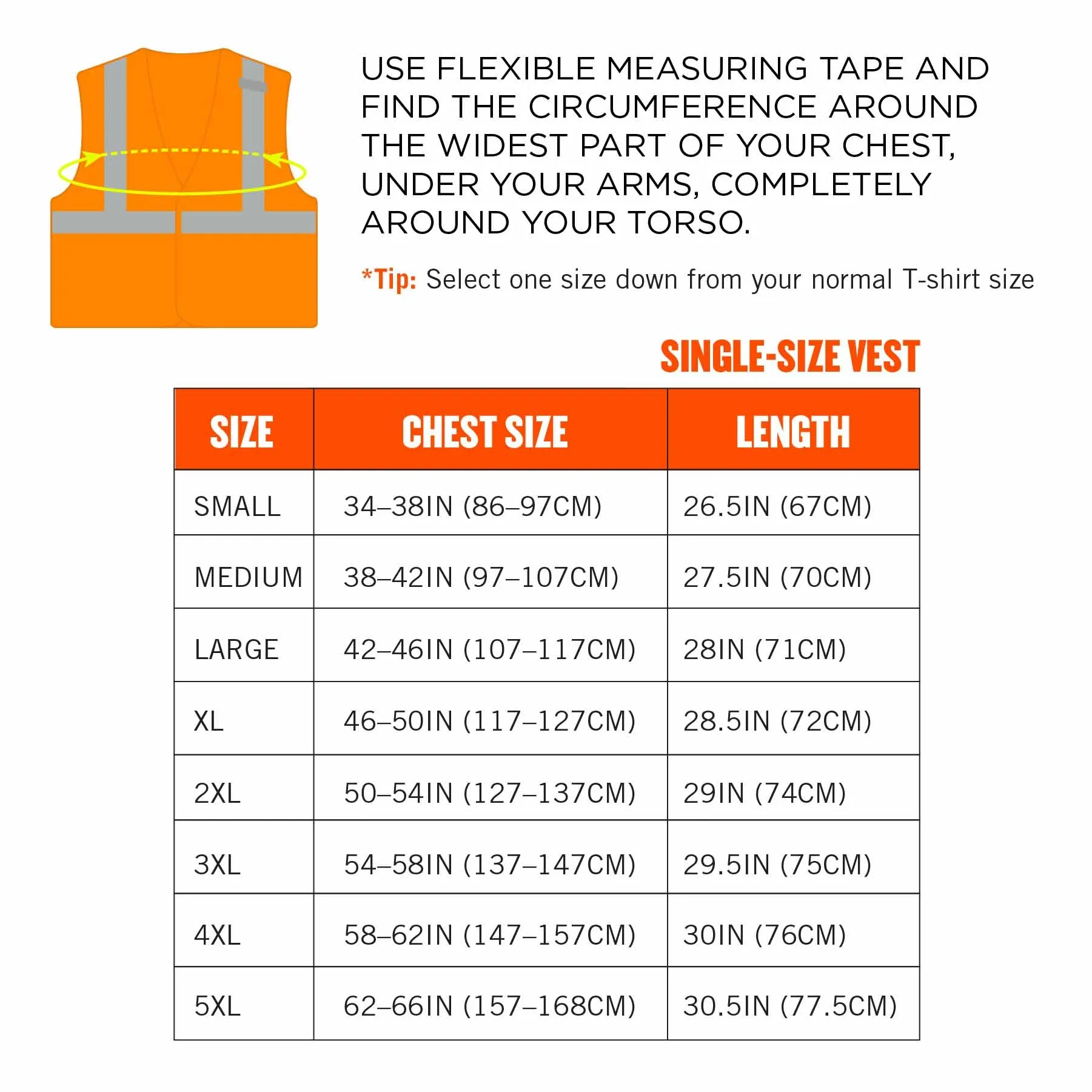 Ergodyne 24553 8215BA-S M Orange Class 2 Economy Breakaway Mesh Vest - Single Size