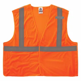 Ergodyne 24553 8215BA-S M Orange Class 2 Economy Breakaway Mesh Vest - Single Size