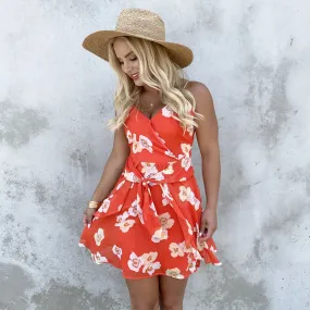 Eternal Flame Floral Print Dress