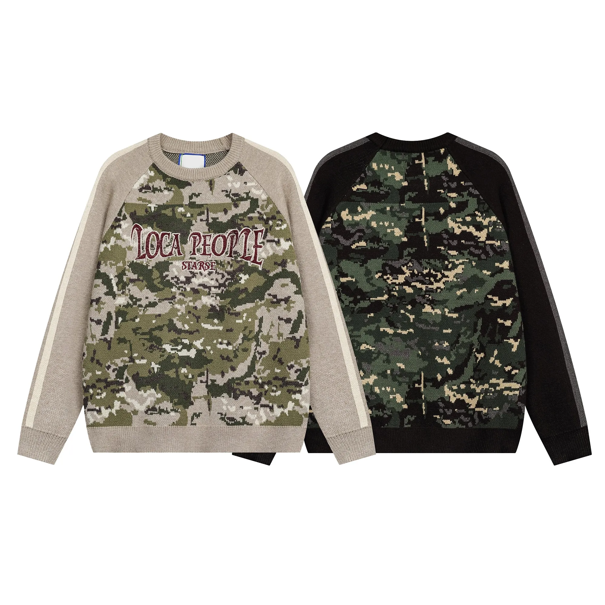 Faire Echo Stylish Oversized Camouflage Sweater