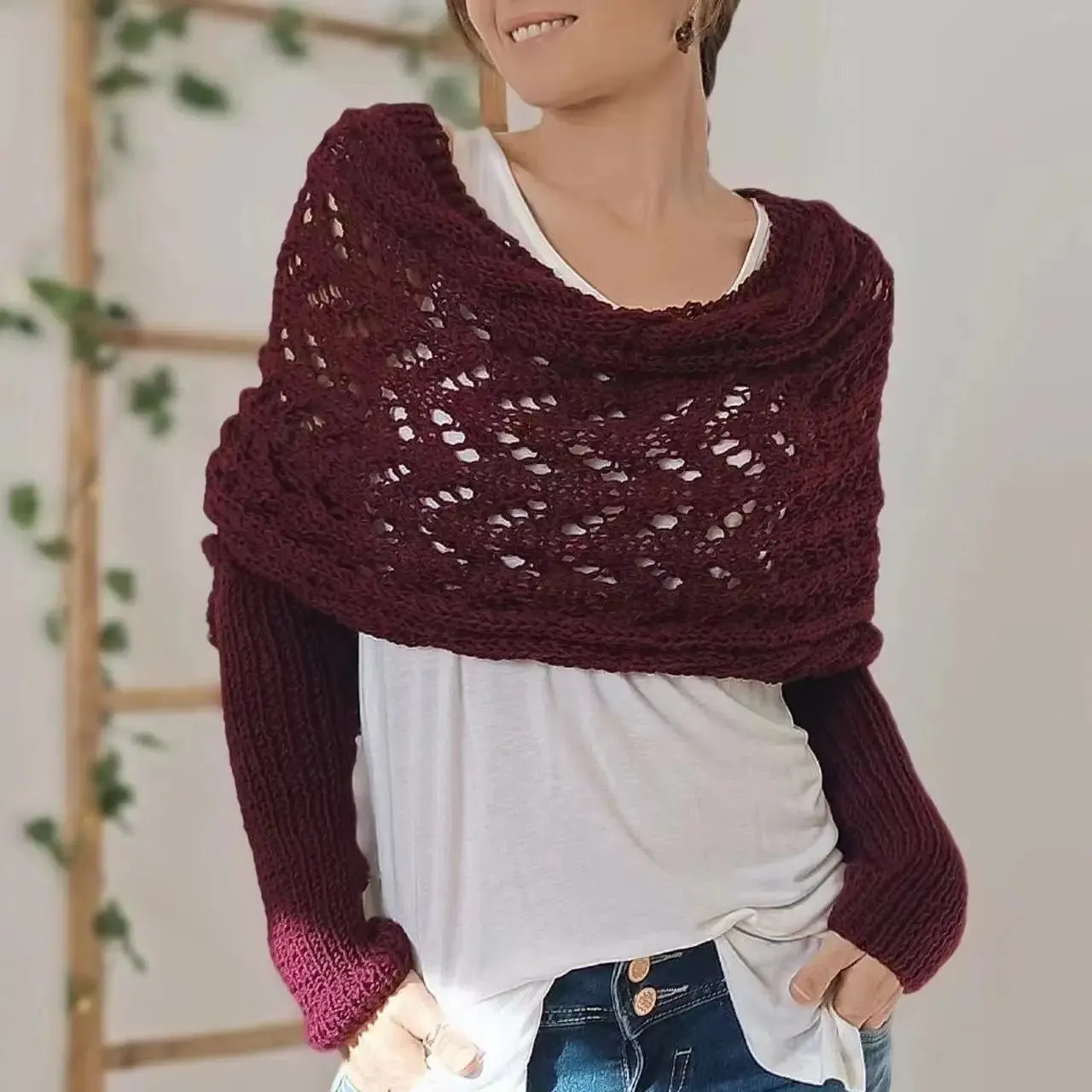 Fashion Warm Knitted Shawl