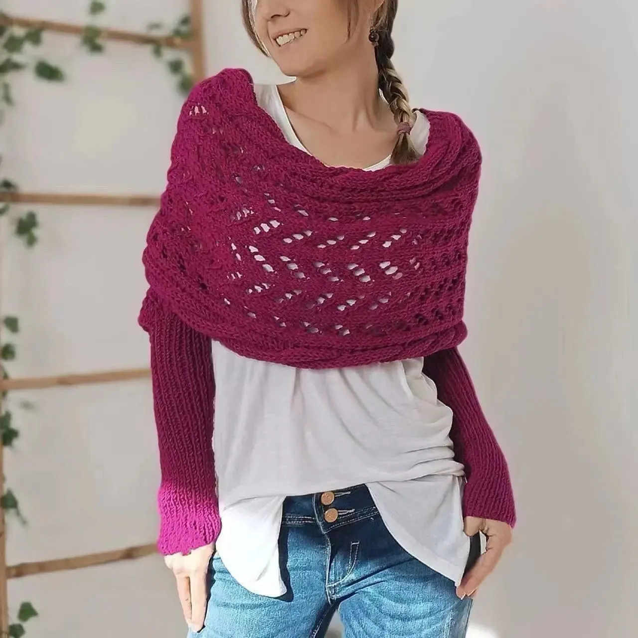 Fashion Warm Knitted Shawl