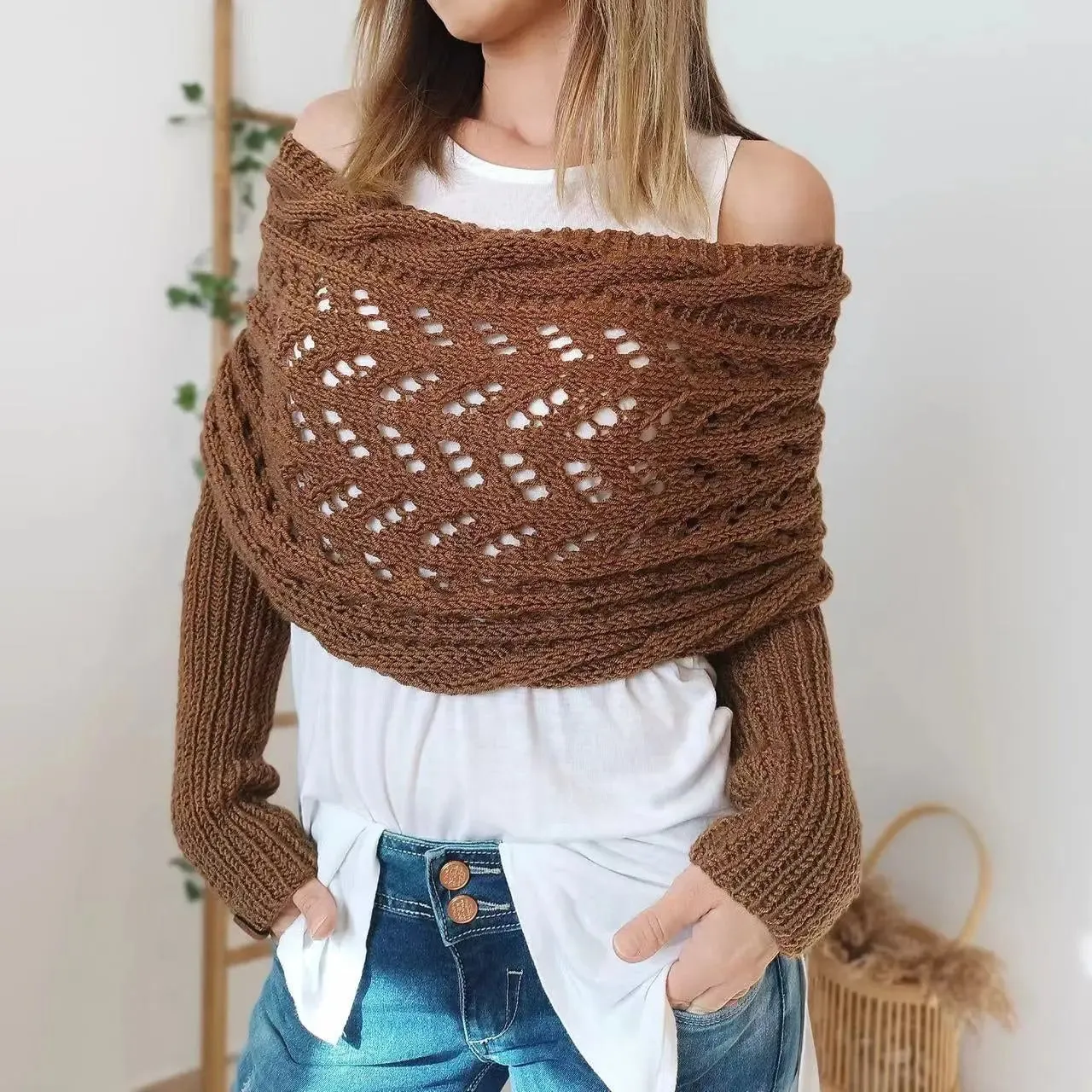 Fashion Warm Knitted Shawl