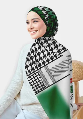 Filistin Flag Print Hijab Scarf