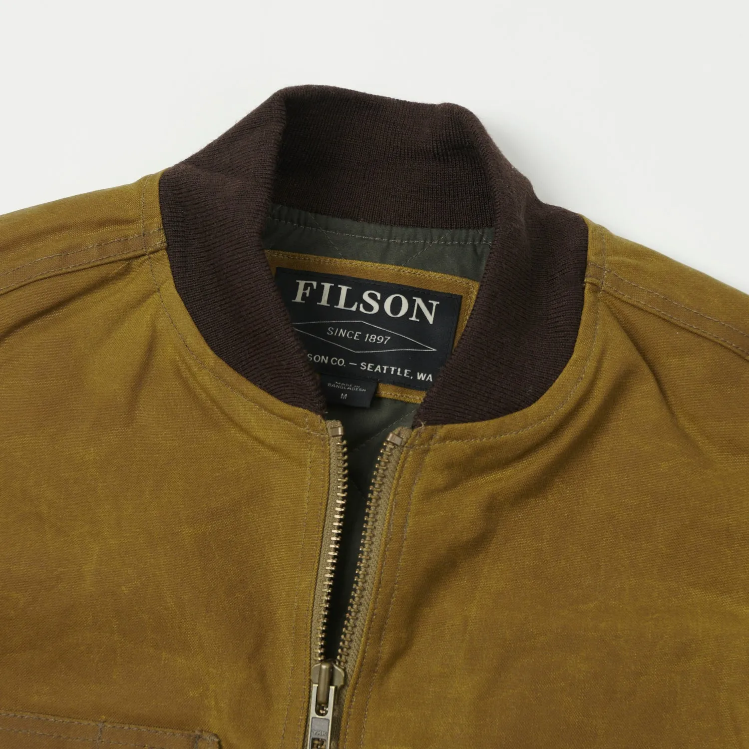 Filson Tin Cloth Insulated Work Vest - Dark Tan