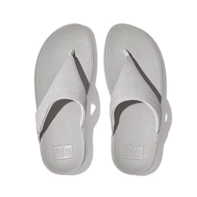 Fitflop Lulu Women's Shimmerlux Toe-Post Sandals - Silver