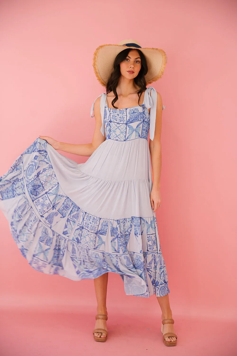 FLORENCE BLUE MAXI DRESS