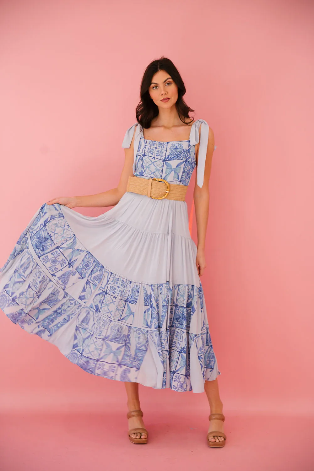 FLORENCE BLUE MAXI DRESS