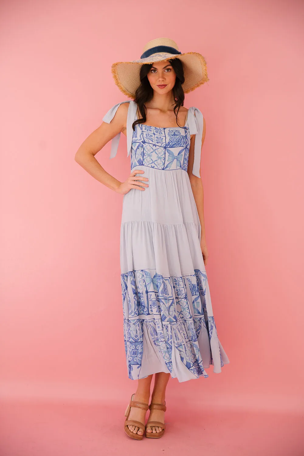 FLORENCE BLUE MAXI DRESS