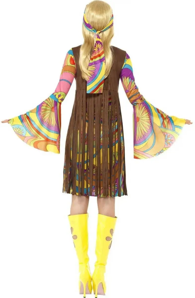 Groovy 1970s Plus Size Retro Hippie Womens Costume