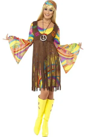 Groovy 1970s Plus Size Retro Hippie Womens Costume