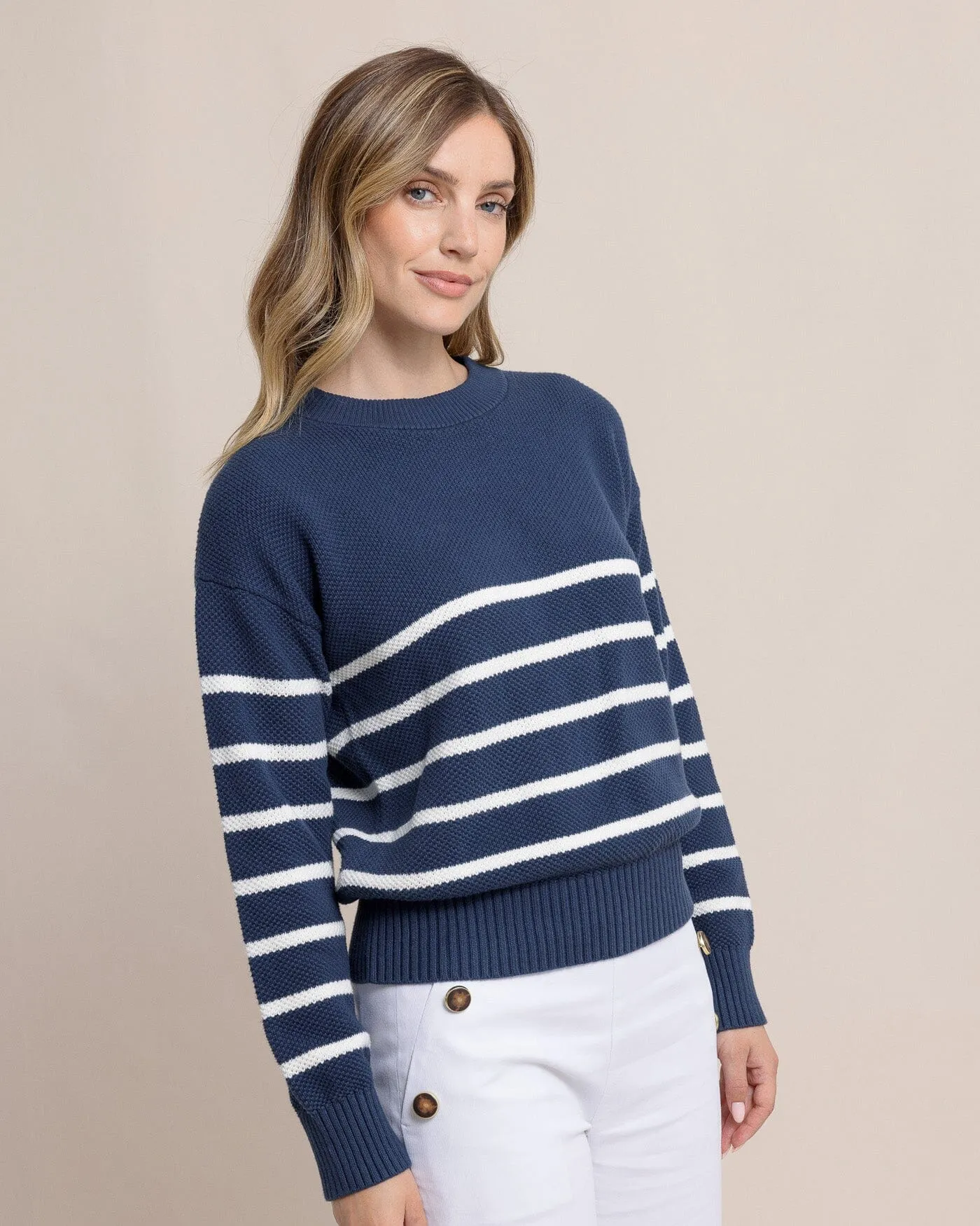 Haisley Stripe Crewneck Sweater