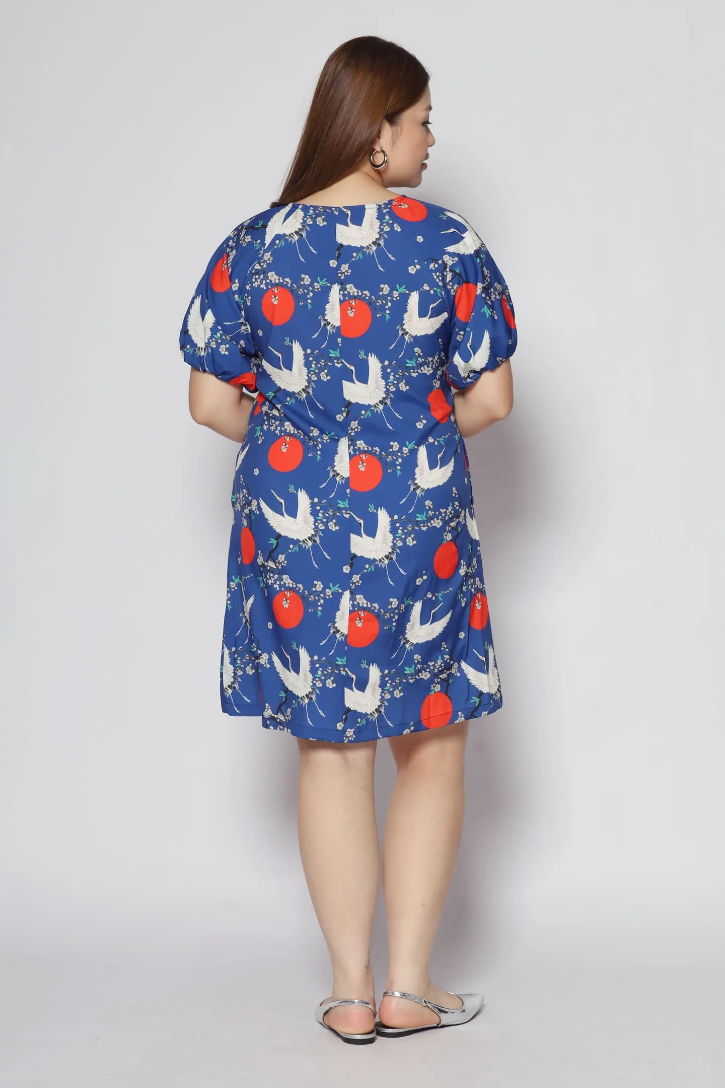 Haru Dress in Red Flight