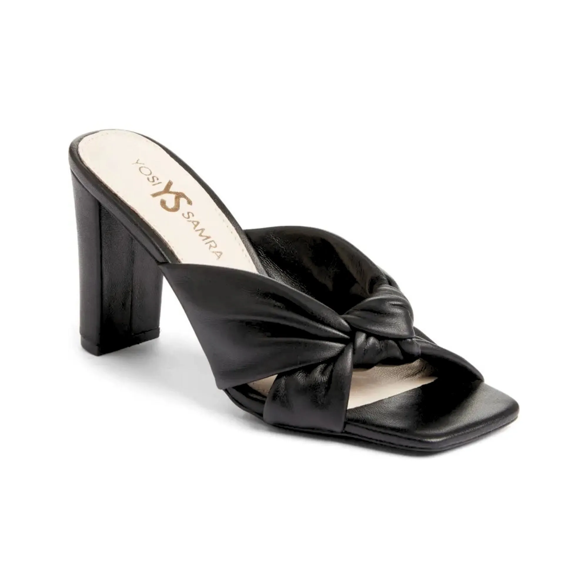 Hazel Dress Sandal in Black Leather